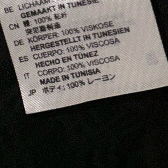 SANDRO wrap checked texture black flowy mini dress - Picture 7 of 8